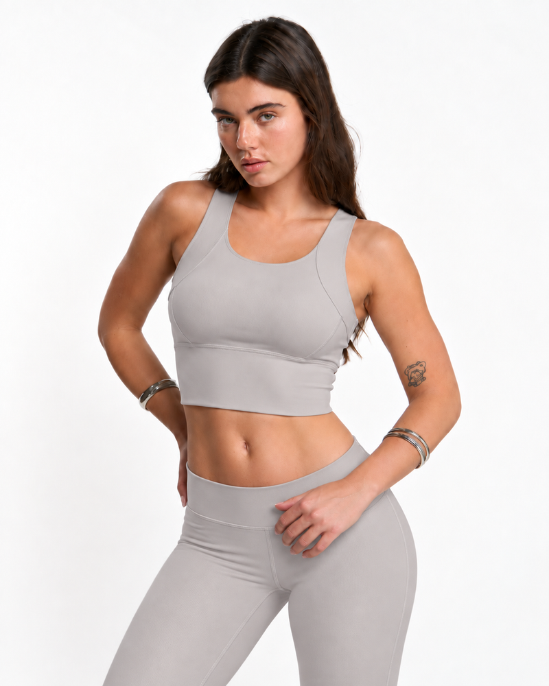 Top Deportivo Selene – Gris Perla