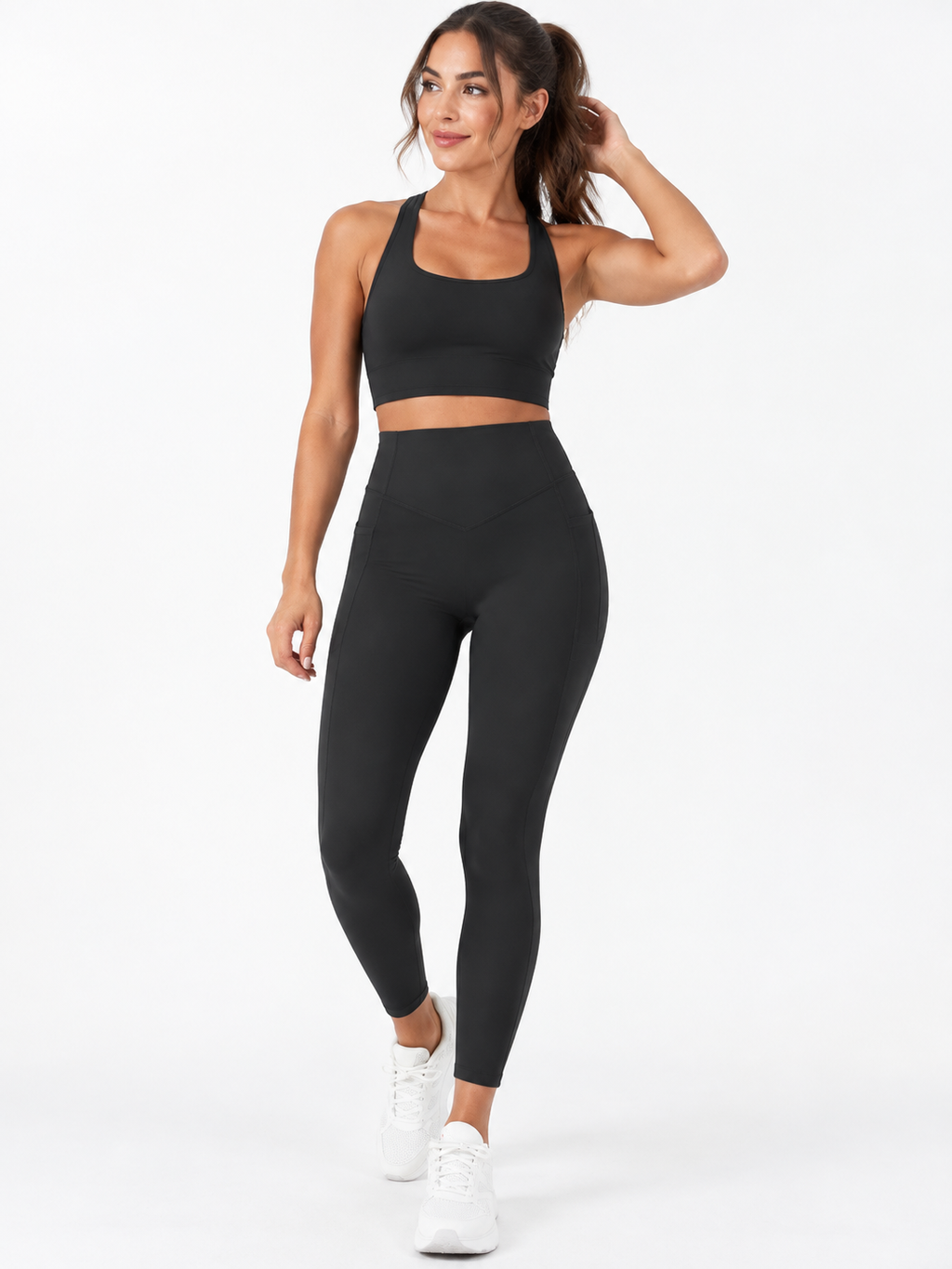 Leggings Mlic Push-Up Scrunch – Negro