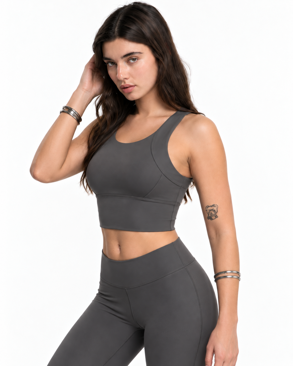 Top Deportivo Selene – Gris Oscuro