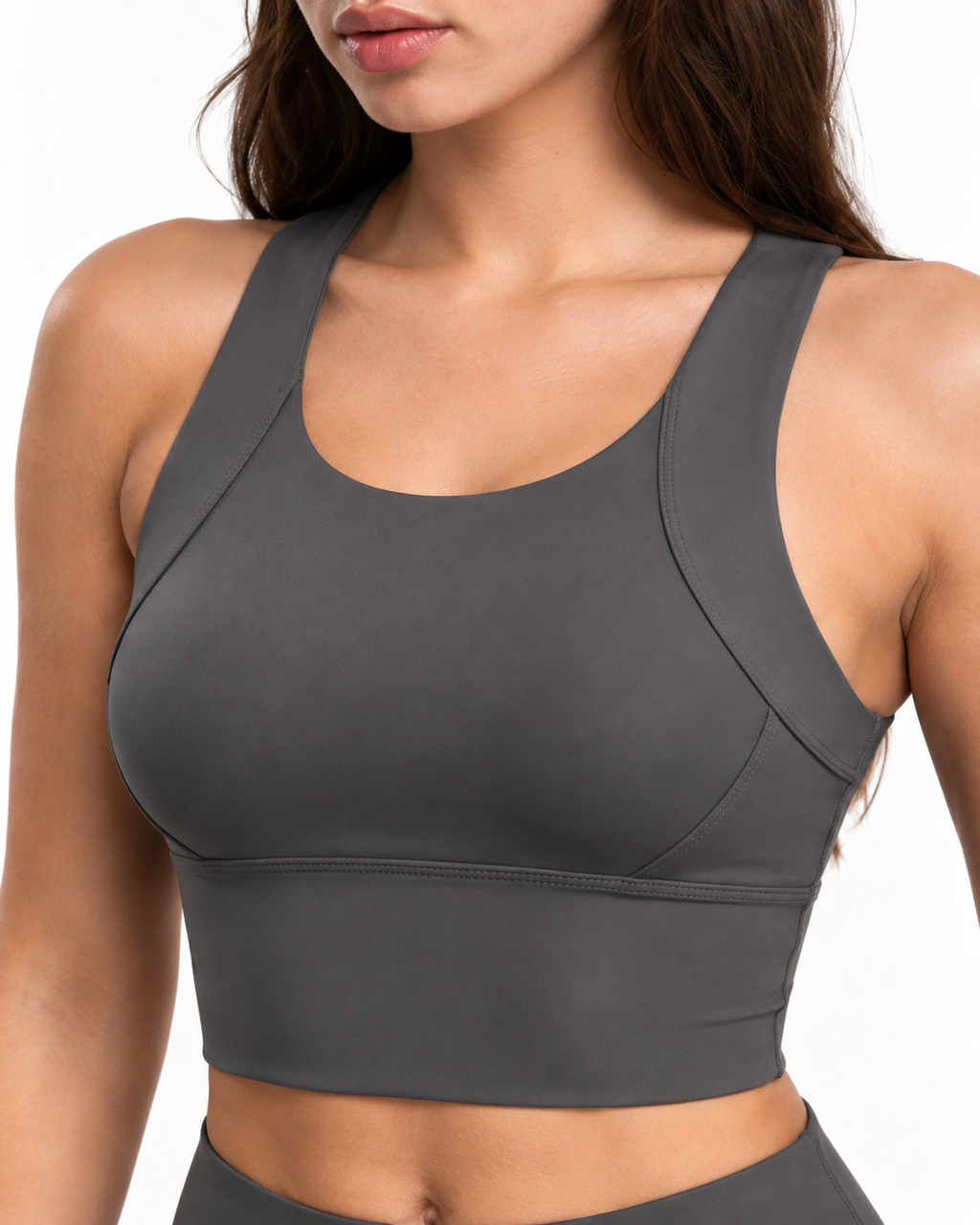 Top Deportivo Selene – Gris Oscuro