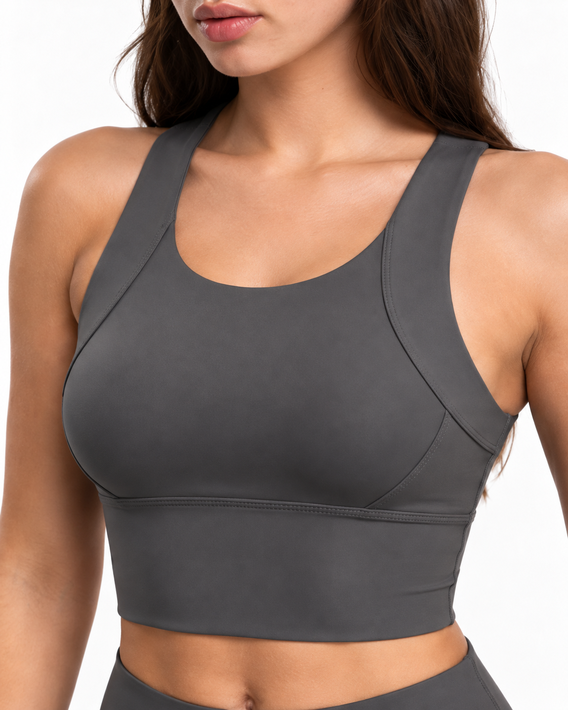 Top Deportivo Selene – Gris Oscuro