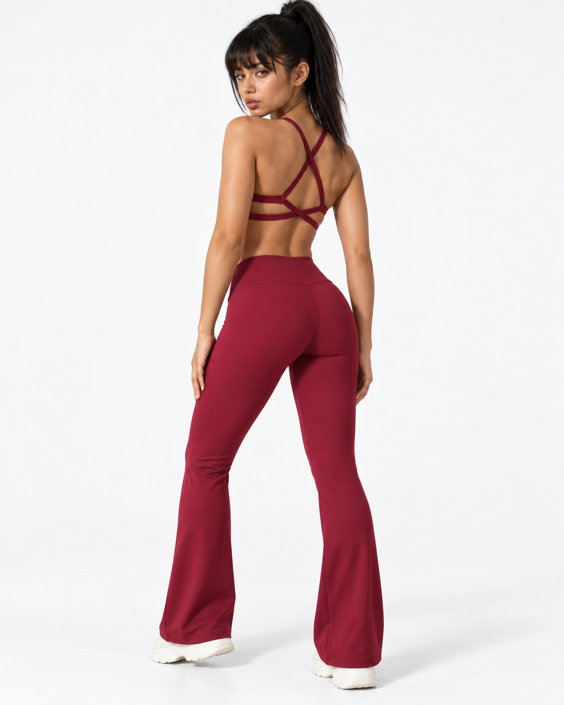 Sujetador Deportivo Aria – Rojo Burdeos