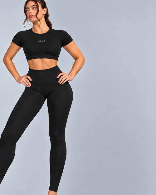 Camiseta Kaia Crop – Negro