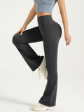 Leggings Acampanados Flare – Gris Oscuro