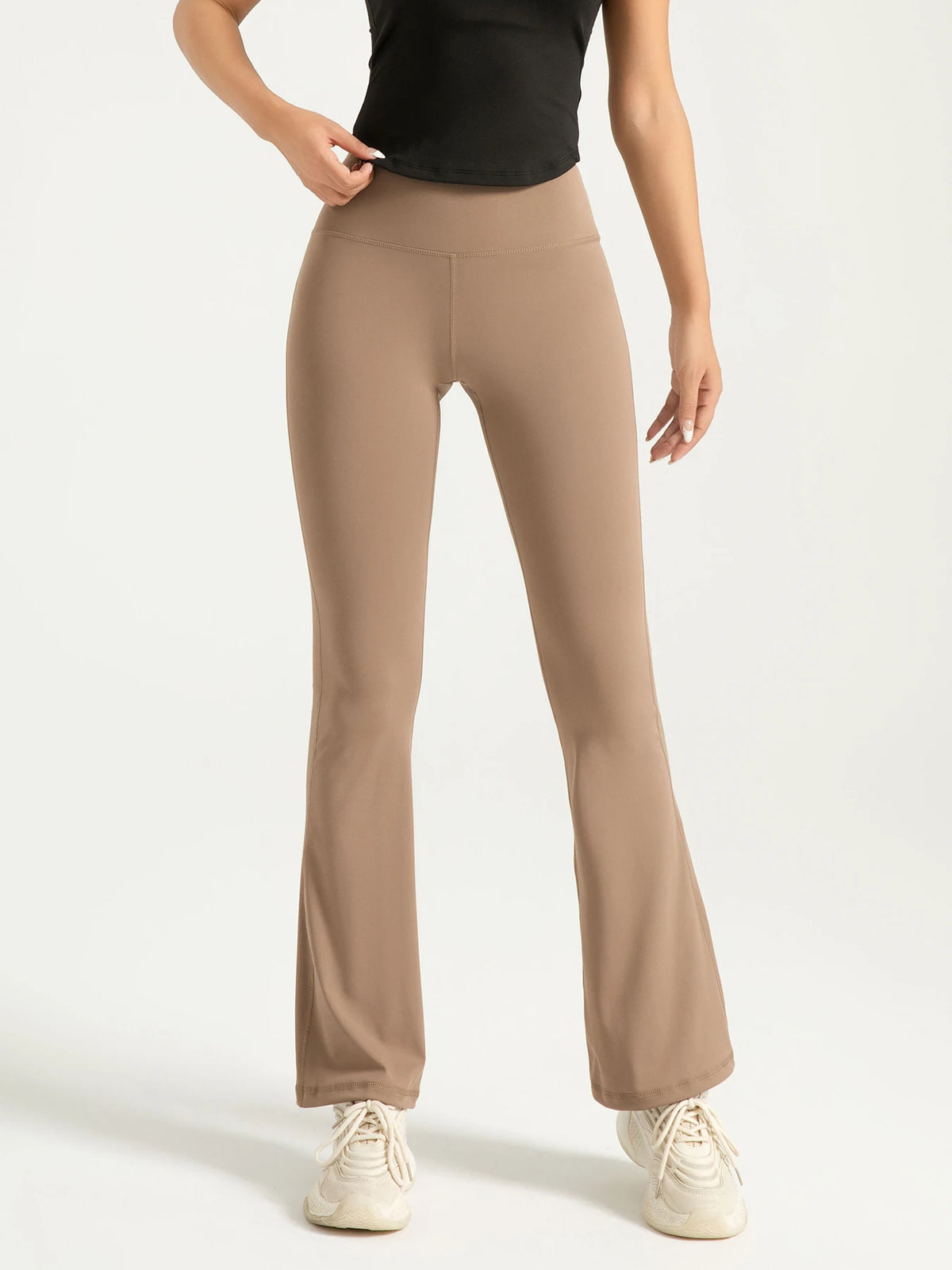 Leggings Acampanados Flare – Caqui