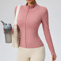 Chaqueta Elara Slim Fit – Rojo Coral