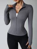 Chaqueta Elara Slim Fit – Gris