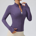 Chaqueta Elara Slim Fit – Morado
