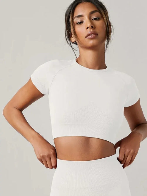 Camiseta Kaia Crop Blanco