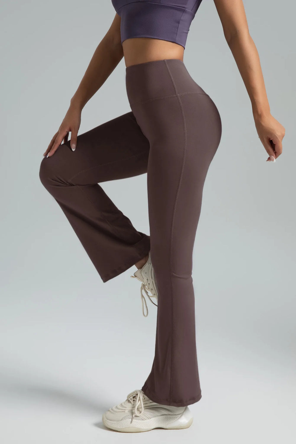 Leggings Acampanados Flare – Marrón